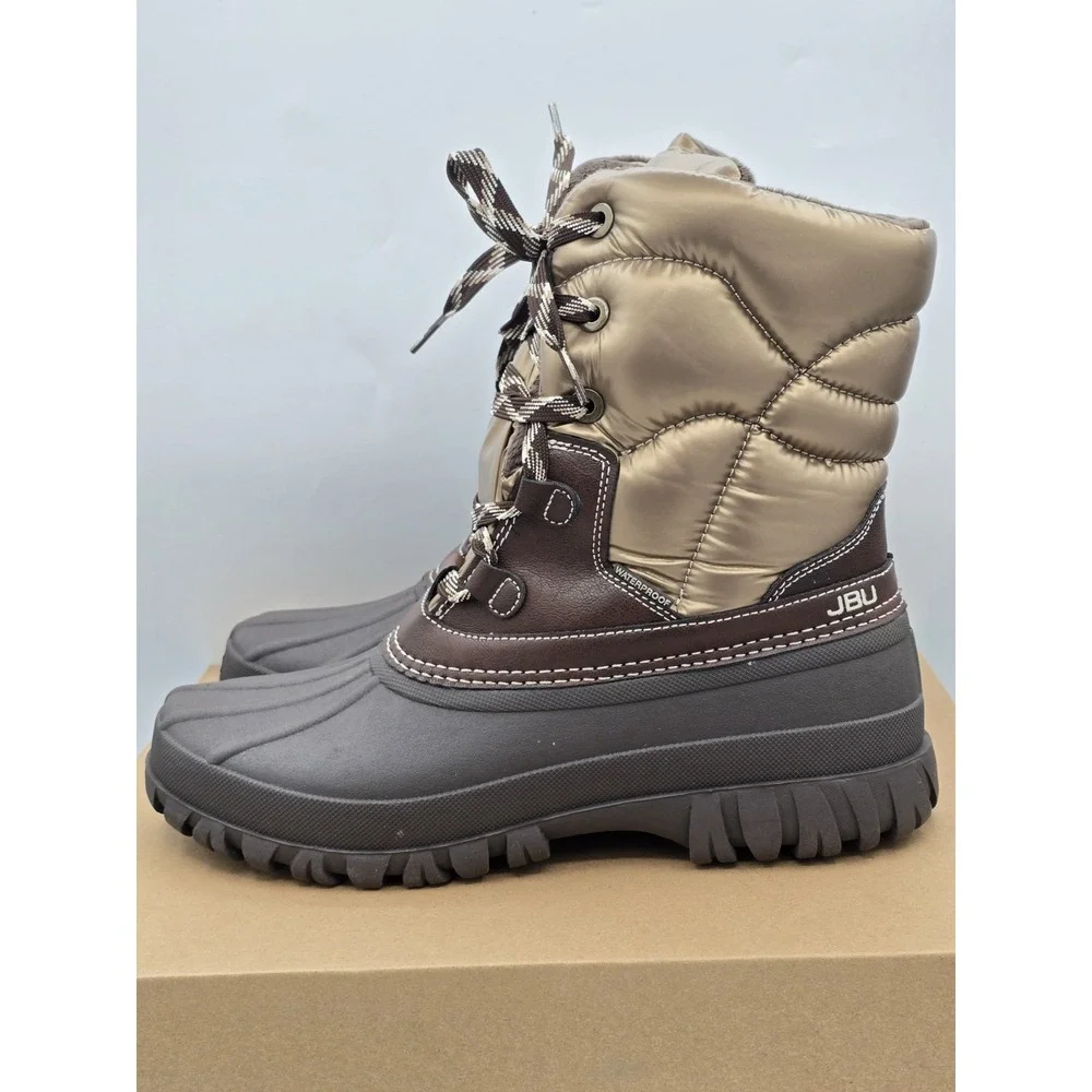 JBU by Jambu womens‎ Canyon Waterproof  Winter Boots Bronze Dark Brown - Sz 10 M